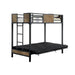 CLAPTON Black Twin Bed w/ Futon Base - California Furniture (Coachella, CA)