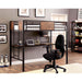 CLAPTON Black Twin Bed w/ Workstation - California Furniture (Coachella, CA)