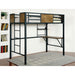 CLAPTON Black Twin Bed w/ Workstation - California Furniture (Coachella, CA)