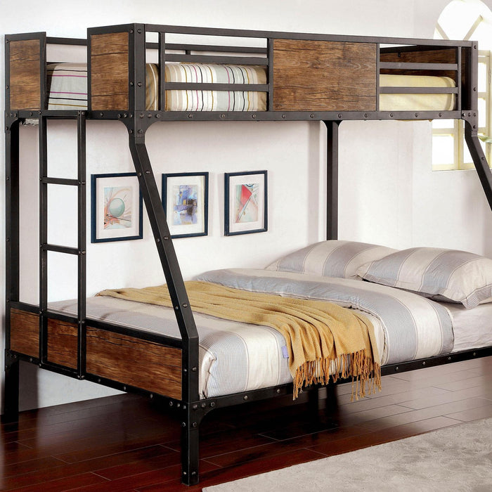 CLAPTON Black Twin/Full Bunk Bed - California Furniture (Coachella, CA)