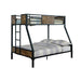 CLAPTON Black Twin/Full Bunk Bed - California Furniture (Coachella, CA)
