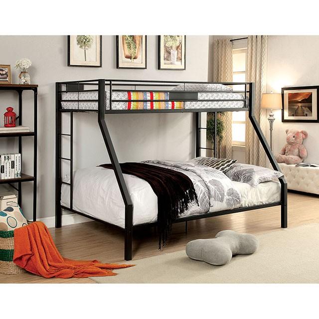 CLAREN Black Twin/Queen Bunk Bed - California Furniture (Coachella, CA)
