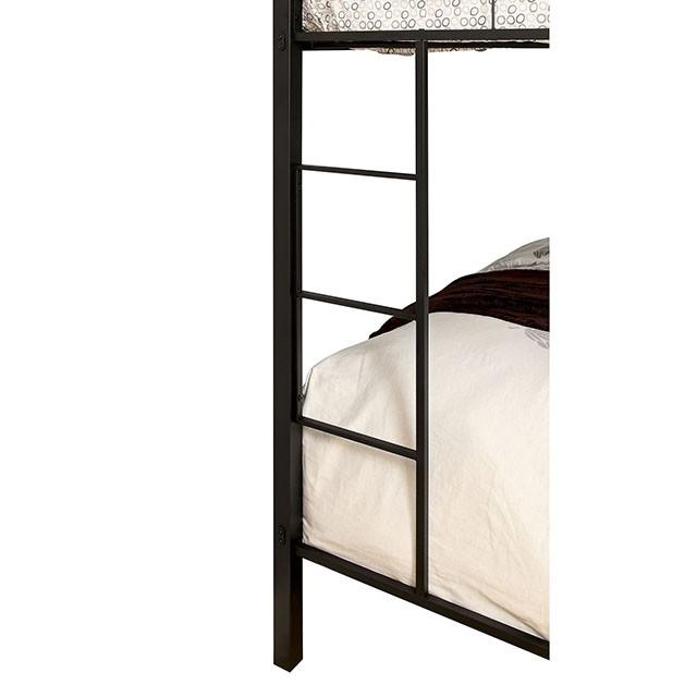CLAREN Black Twin/Queen Bunk Bed - California Furniture (Coachella, CA)