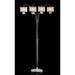 Claris Ivory/Chrome Arch Lamp, Hanging Crystal - California Furniture (Coachella, CA)