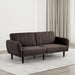 Aristide Futon Sofa Grey & Brown - California Furniture (Coachella, CA)