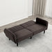 Aristide Futon Sofa Grey & Brown - California Furniture (Coachella, CA)