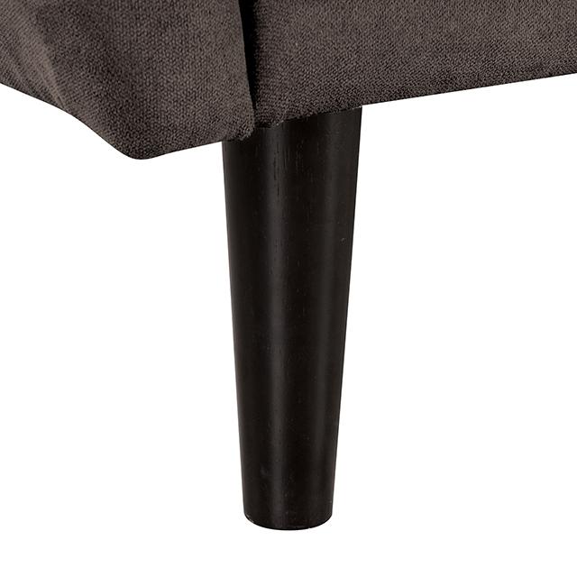 Aristide Futon Sofa Grey & Brown - California Furniture (Coachella, CA)