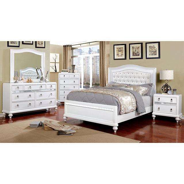 Ariston Mirror White, Silver, & Black - California Furniture (Coachella, CA)