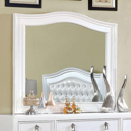 Ariston Mirror White, Silver, & Black - California Furniture (Coachella, CA)