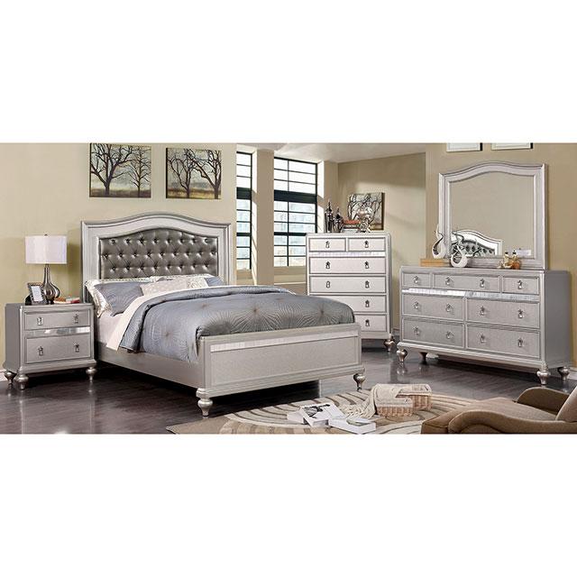 Ariston Mirror White, Silver, & Black - California Furniture (Coachella, CA)