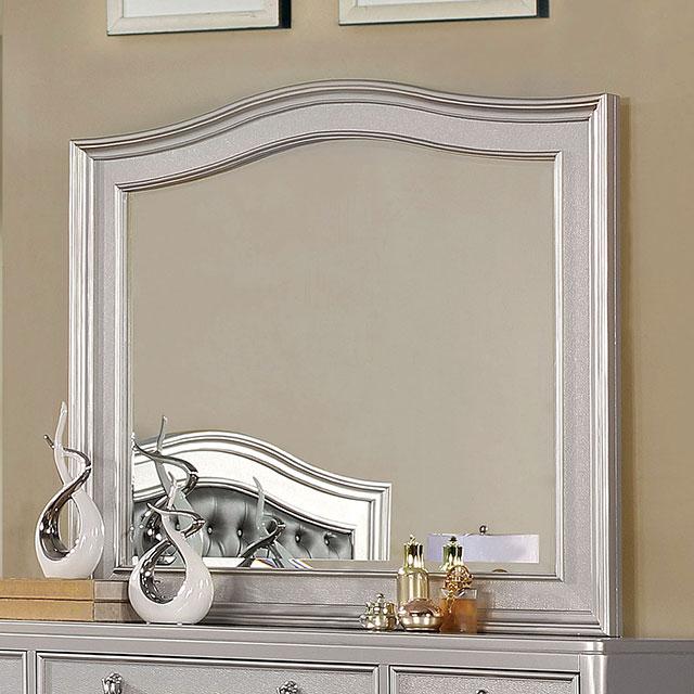 Ariston Mirror White, Silver, & Black - California Furniture (Coachella, CA)