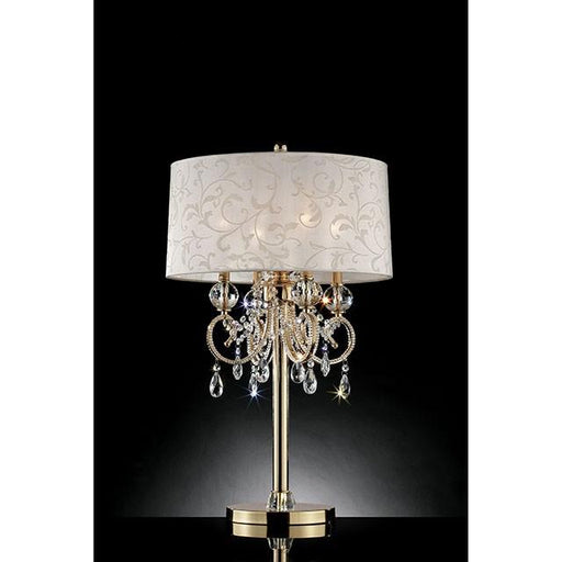 Deborah Gold 33"H Gold Table Lamp - California Furniture (Coachella, CA)