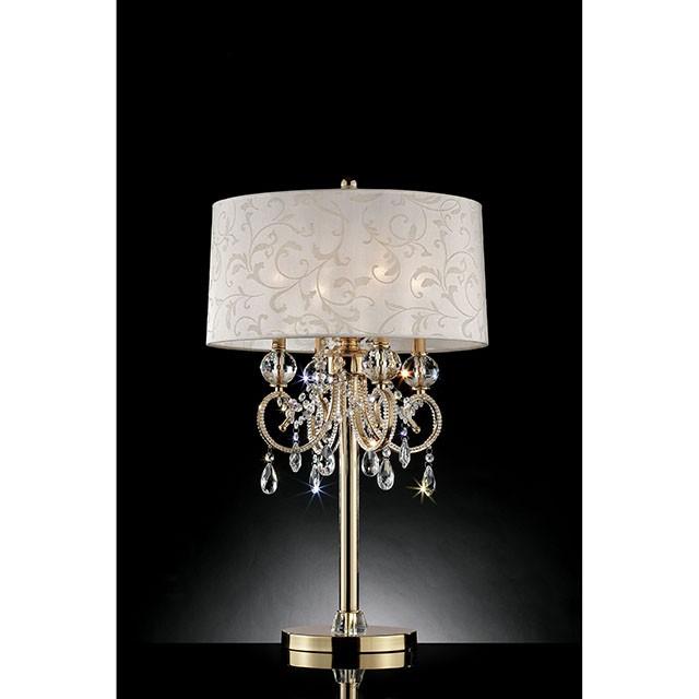 Deborah Gold 33"H Gold Table Lamp - California Furniture (Coachella, CA)