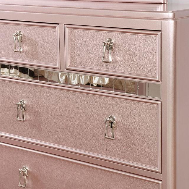 Ariston Rose Gold Dresser - California Furniture (Coachella, CA)