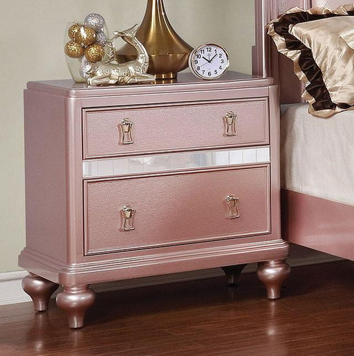 Ariston Rose Gold Night Stand - California Furniture (Coachella, CA)