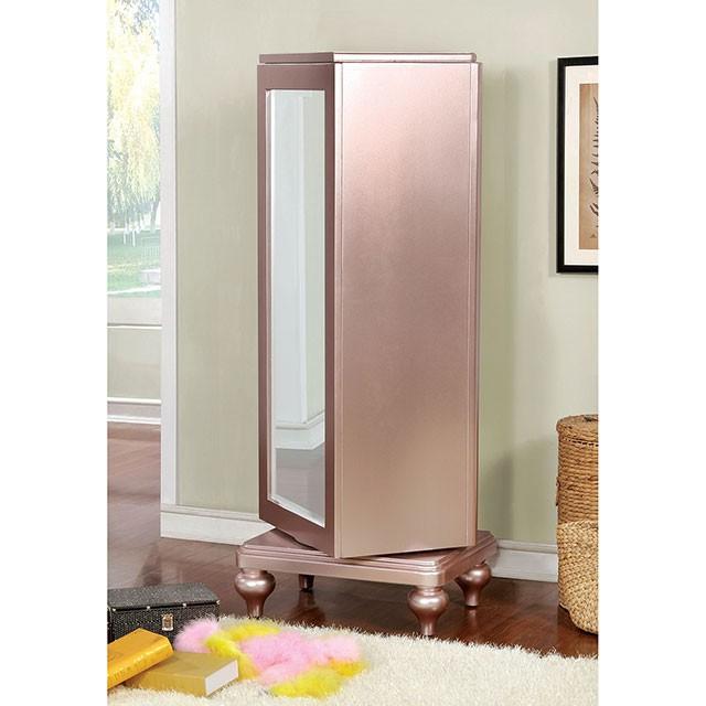 Ariston Rose Gold Swivel Chest - California Furniture (Coachella, CA)