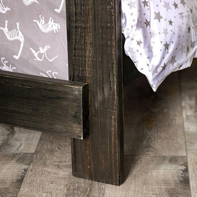 Arlette Twin/Twin Bunk Bed Brown, Black, Gray, & White - California Furniture (Coachella, CA)