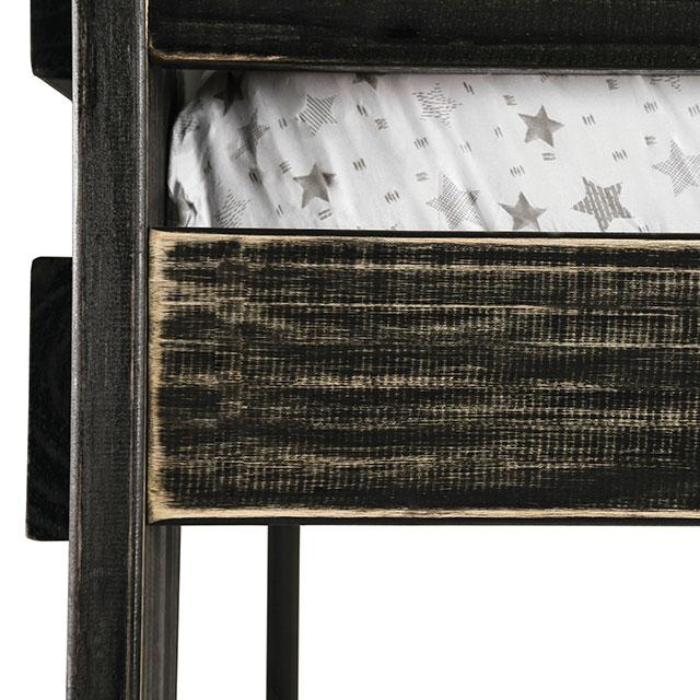 Arlette Twin/Twin Bunk Bed Brown, Black, Gray, & White - California Furniture (Coachella, CA)