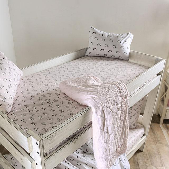 Arlette Twin/Twin Bunk Bed Brown, Black, Gray, & White - California Furniture (Coachella, CA)