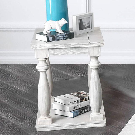 Arlington Antique White End Table - California Furniture (Coachella, CA)