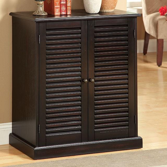 Della Espresso Shoe Cabinet - California Furniture (Coachella, CA)