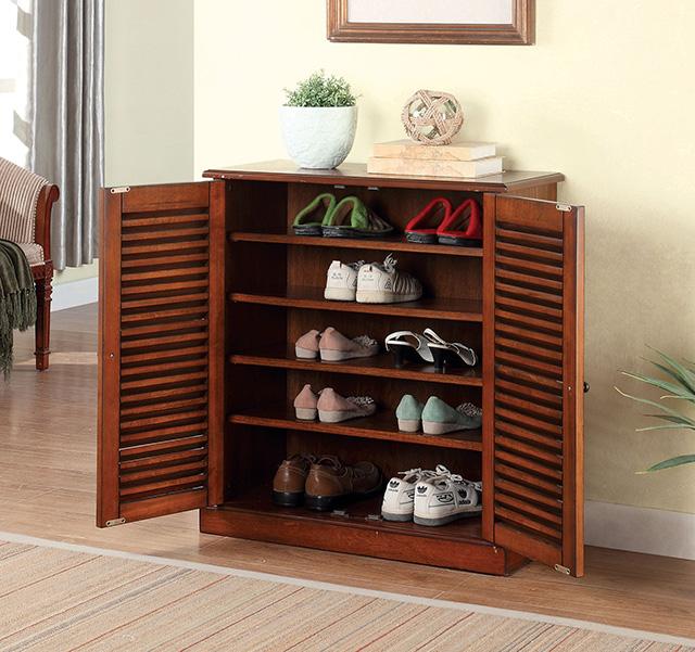 Della Oak Shoe Cabinet - California Furniture (Coachella, CA)