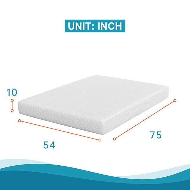Artemisia 10" E.King, Full, Twin, & Queen Memory Foam Mattress - California Furniture (Coachella, CA)
