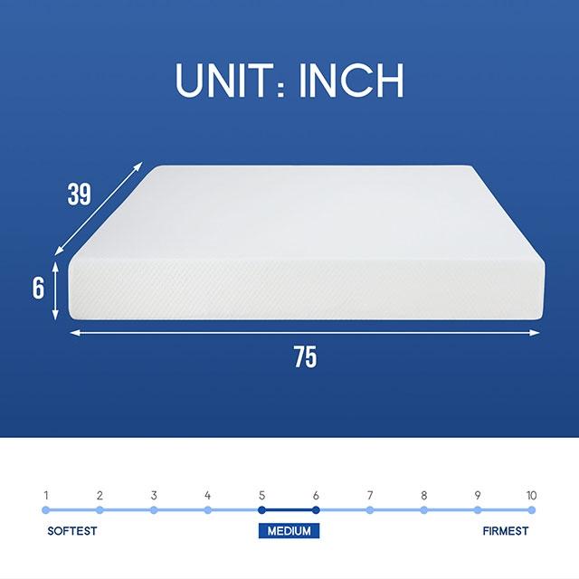 Artemisia 6" Full, Queen, & Twin Memory Foam Mattress - California Furniture (Coachella, CA)