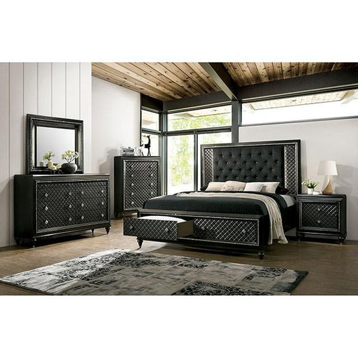 Demetria Metallic Gray Night Stand - California Furniture (Coachella, CA)