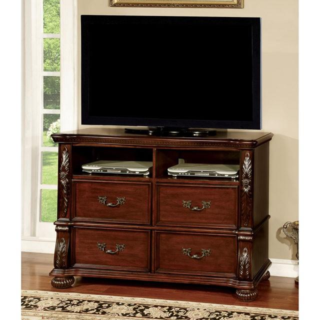 ARTHUR Brown Cherry Media Chest - California Furniture (Coachella, CA)