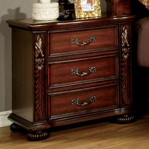 ARTHUR Brown Cherry Night Stand - California Furniture (Coachella, CA)