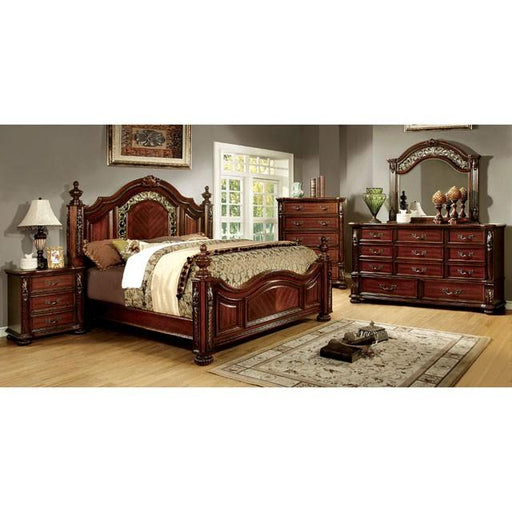 ARTHUR Brown Cherry Night Stand - California Furniture (Coachella, CA)