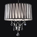 Arya Black/Chrome Ceiling Lamp, Hanging Crystal - California Furniture (Coachella, CA)