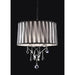 Arya Black/Chrome Ceiling Lamp, Hanging Crystal - California Furniture (Coachella, CA)