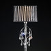 Arya Black/Chrome Floor Lamp, Hanging Crystal - California Furniture (Coachella, CA)