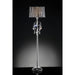 Arya Black/Chrome Floor Lamp, Hanging Crystal - California Furniture (Coachella, CA)