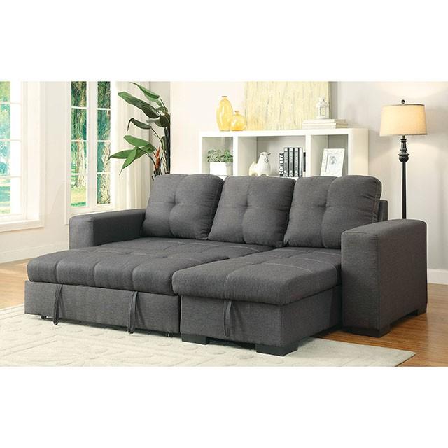 DENTON Sectional, Gray - California Furniture (Coachella, CA)