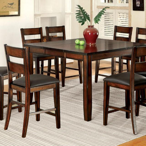 DICKINSON II Dark Cherry Counter Ht. Table w/ 18" Leaf - California Furniture (Coachella, CA)