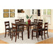 DICKINSON II Dark Cherry Counter Ht. Table w/ 18" Leaf - California Furniture (Coachella, CA)