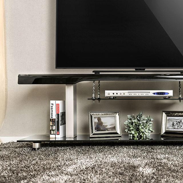 Dietrich Black 60" TV Console - California Furniture (Coachella, CA)