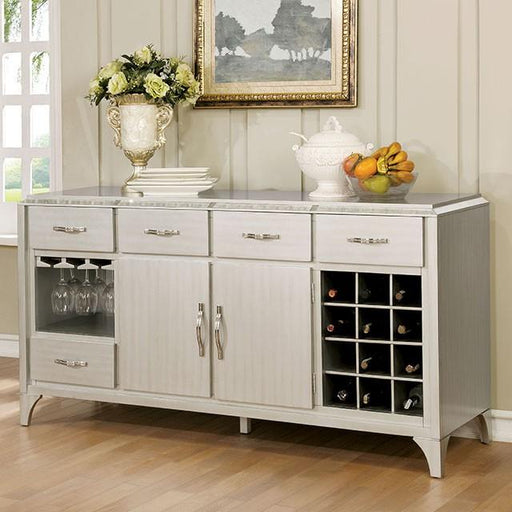 DIOCLES Silver/Gray Server - California Furniture (Coachella, CA)