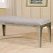 DIOCLES Silver/Light Gray Bench - California Furniture (Coachella, CA)