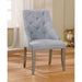 DIOCLES Silver/Light Gray Side Chair (2/CTN) - California Furniture (Coachella, CA)