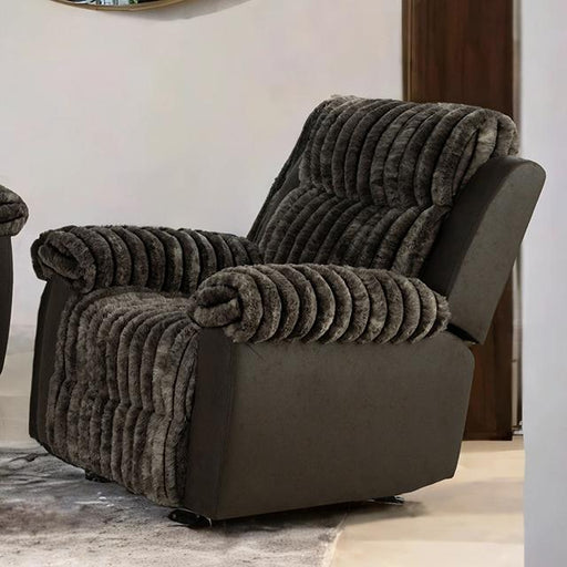 Dionysus Manual Glider Recliner Brown - California Furniture (Coachella, CA)