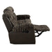 Dionysus Manual Reclining Sofa Brown - California Furniture (Coachella, CA)