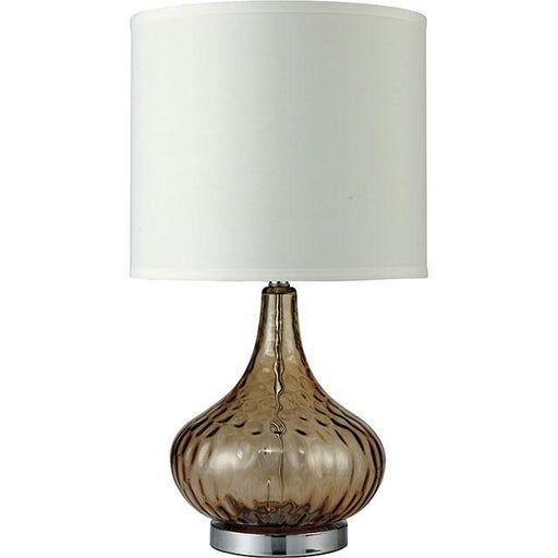 Donna Amber 15"H Glass Amber Table Lamp - California Furniture (Coachella, CA)