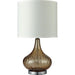 Donna Amber 15"H Glass Amber Table Lamp - California Furniture (Coachella, CA)