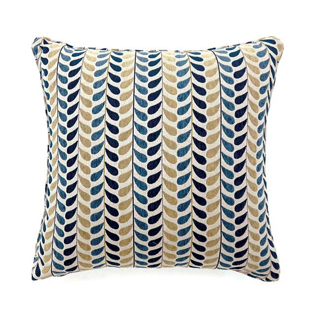 DROPP 18" X 18" Pillow, Blue & Yellow (2/CTN) - California Furniture (Coachella, CA)
