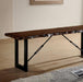 Dulce Walnut Bench - California Furniture (Coachella, CA)