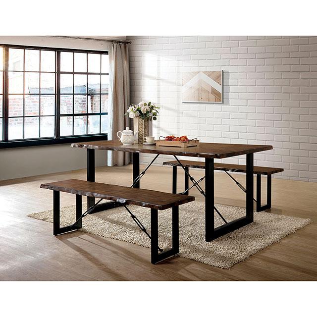 Dulce Walnut/Black Dining Table - California Furniture (Coachella, CA)